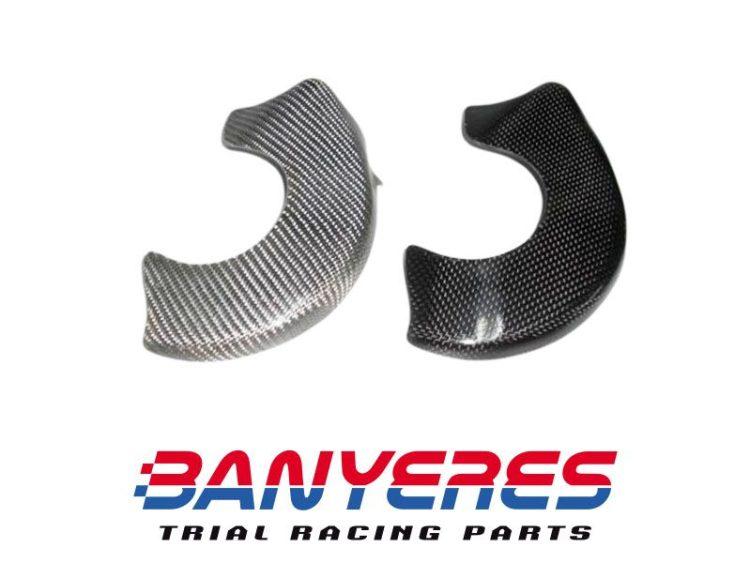 Protector Mitani tapa embrague carbon para Montesa cota 4RT opcion texaliun blanco Carbon negro.