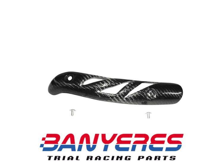 Carbon protector Mitani exhaust elbow for Yamaha - Scorpa YS 250R 4-stroke