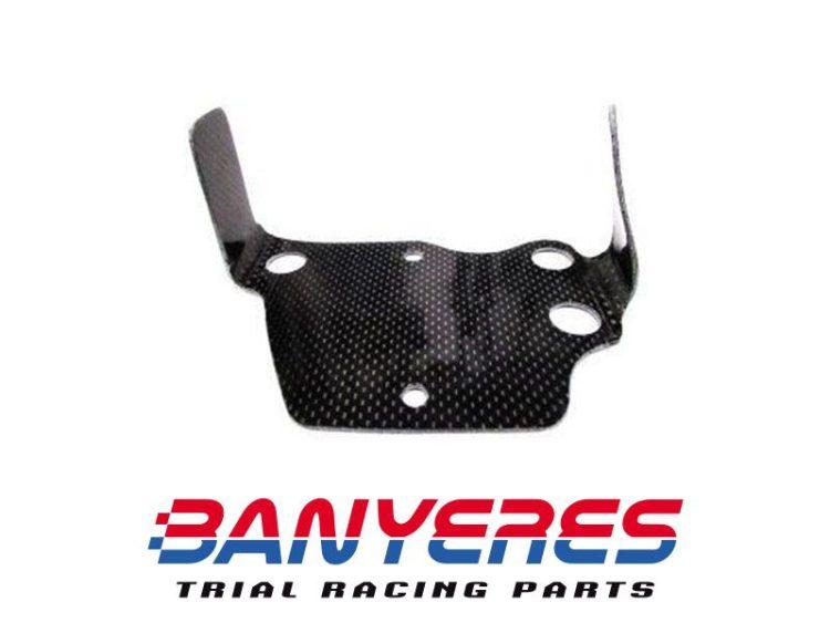 Supporto in carbonio Mitani parte elettrica Montesa 4RT regolatore, condensatore e freno posteriore serbatoio olio