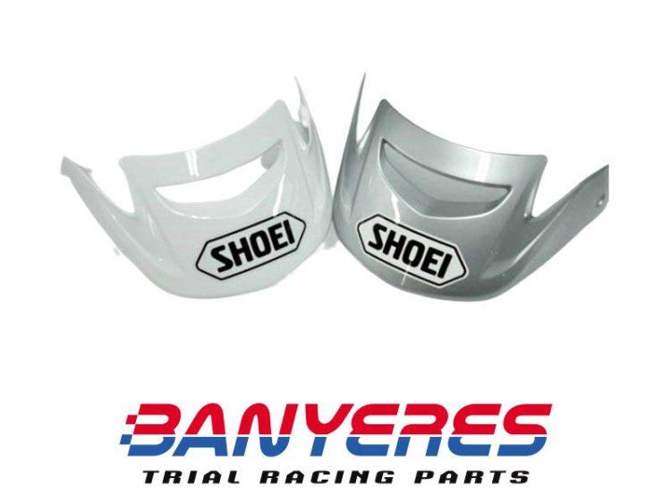 Visière Shoei d'origine pour TR3 blanc / gris.