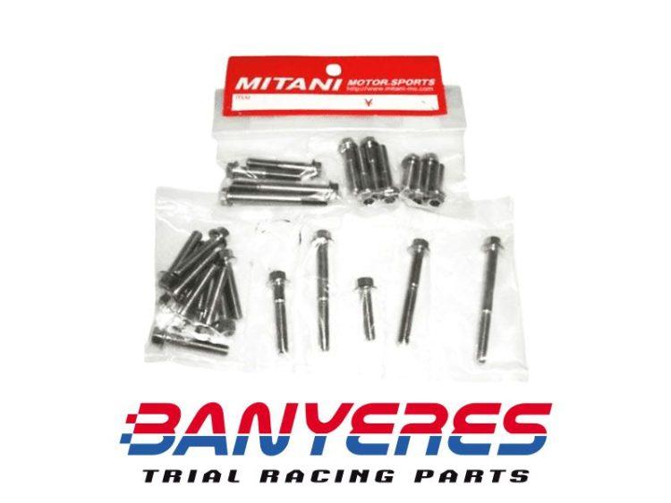 Mitani titanium screws clutch cover and ignition kit for Montesa cota 4RT of all years and models.