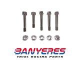 Kit titanio completo Mitani tornillos suspensión trasera para Montesa cota 4RT  y cota 315R.Todos los años.