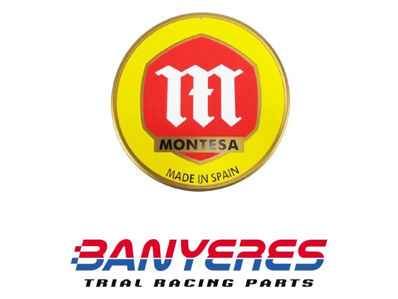 Placa xapa en alumini oficial Montesa logo clasico.Modelo 2. - Imatge 2