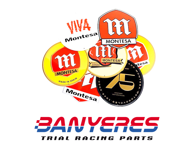 Placa xapa en alumini oficial Montesa logo clasico.Modelo 2. - Imatge 3