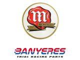 Placa chapa en aluminio oficial Montesa logo clasico.Modelo 1.