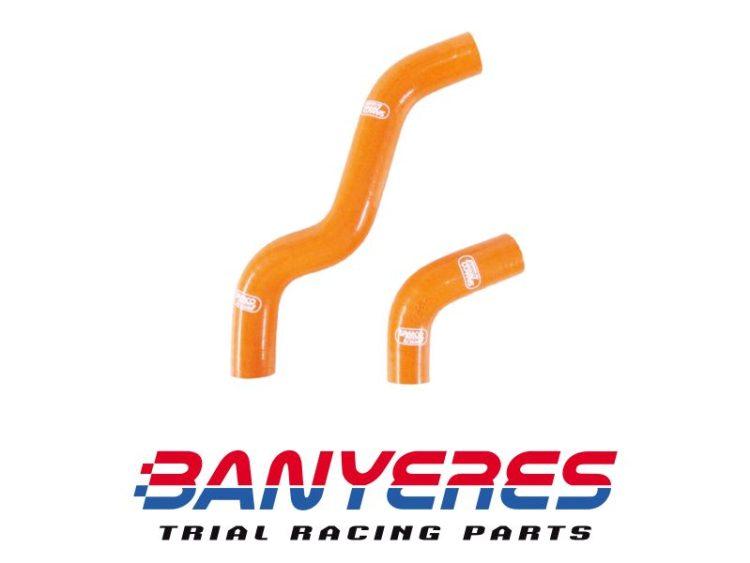 Tubos de agua radiador especiales color naranja para Montesa 4RT 2005-2025.