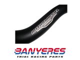 Manillar sin barra modelo i logo Mitani fabricado por S3 parts color negro.