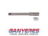 Eje rueda delantera titanio Mitani para horquilla Showa Mitani para Montesa cota 4RT - cota 315R todos los años.