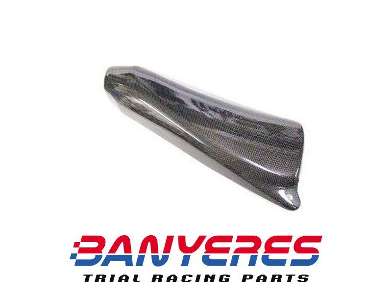 Protector carbono grande para escape Mitani titanio para Montesa cota 4RT. - Imagen 3