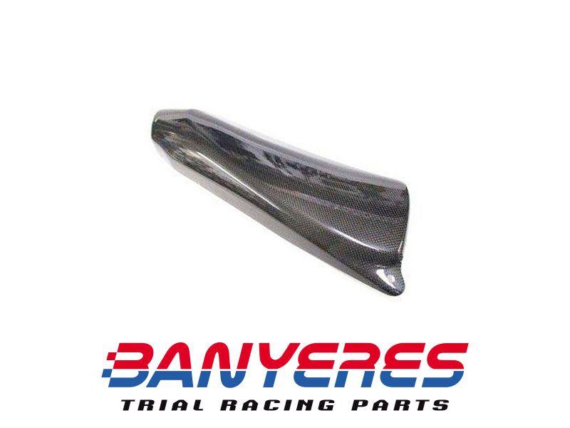 Protector carbono grande para escape Mitani titanio para Montesa cota 4RT. - Imagen 2