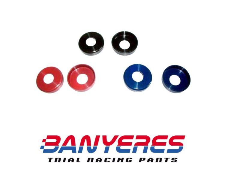 Casquillos Basculante aluminio Mitani para Montesa cota 4RT y cota 315R opción colores.