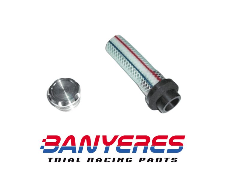 Tappo serbatoio in alluminio Mitani con adattatore per il riempimento dei serbatoi carburante Sherco, modello 2010-2011