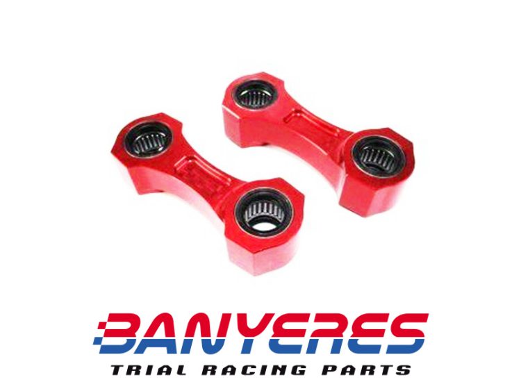 Bieletas Mitani suspensión trasera especiales mecanizadas para Beta EVO. Made in Japan. Opción colores.