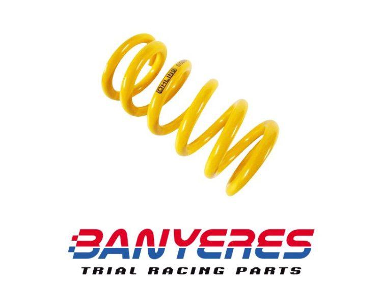 Muelle duro suspensión amortiguadores Ohlins para pilotos de mas de 85 Kg.