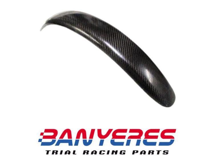 Parafangs davanter material carboni especial per moto de trial modernes ho clàssiques.