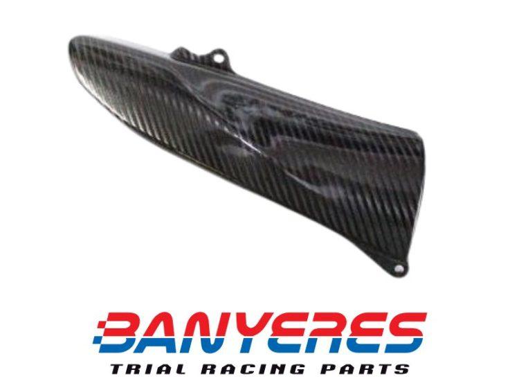 Protector Silenciador Cabono para Montesa Cota 4RT modelos estándar y Repsol años 2009-2020. Carbono Racing.