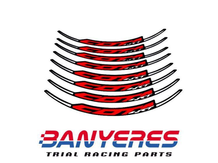 Kit adhesivos llantas ( ruedas ) originales Montesa 4RT standar 2018.