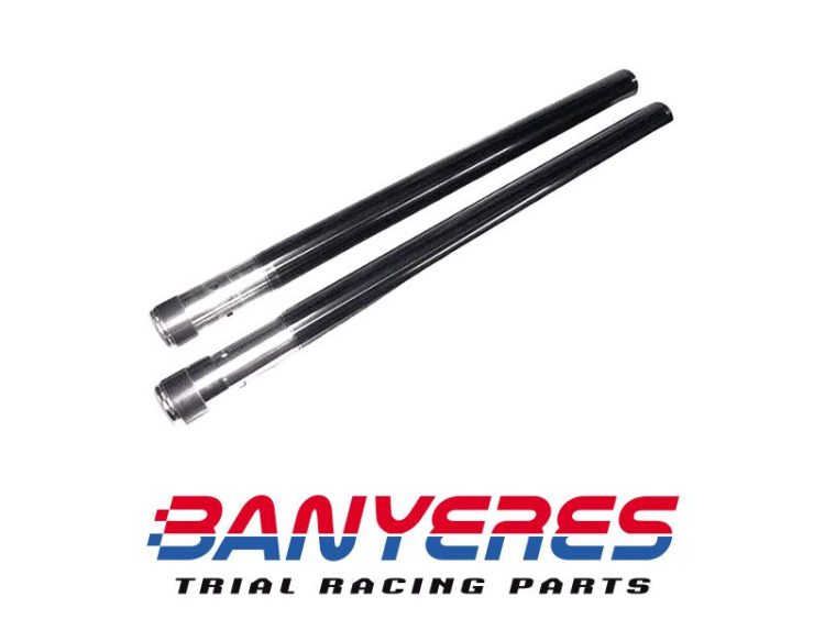 Tubs suspensió 39mm originals Showa trial negres amb tractament de carbonitrur de titan