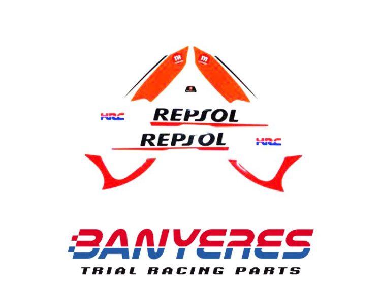 Adesivi originali Honda de deposito y chasis de Montesa Cota 4RT Repsol año 2022.