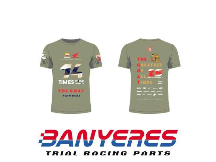 Samarreta Toni Bou campió del món de Trial a l'aire lliure 2020. Talles S-M-L-XL-XXL-XXXL.