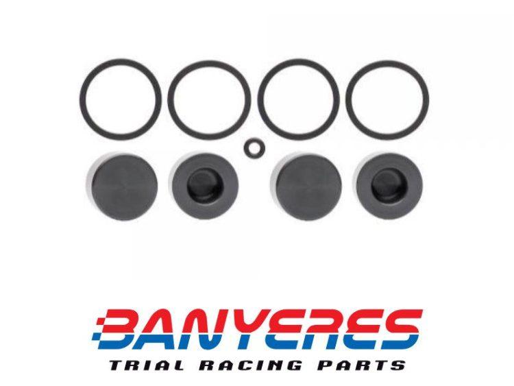 Kit recanvi pistons i tòriques per a pinça antiga davantera AJP 4 pistons de 24,9mm