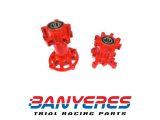 Bujes ruedas anodizados negros ho pintados rojos kit delante y trasera para motocicleta de trial universal.