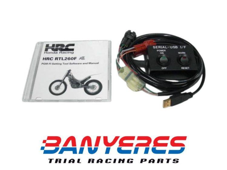 Cable i CD original Honda per ECU programable HRC 2 mapes per Montesa 4rt tots els anys i models.