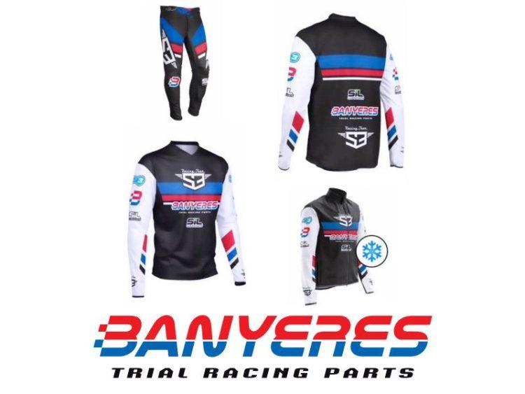 Equipació trial JbanyeresParts completa samarreta pantalons i jaqueta