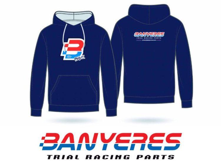 Dessuadora hivern amb caputxa color blau JbanyeresParts, talles XS - S - M - L - XL - XXL