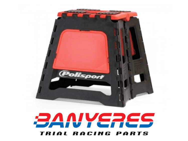 Cavalletto pieghevole POLISPORT nero e rosso