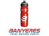 Bote rojo para bebida isotónica de 750ml especial deporte, con dosificador antigoteo Tacx.