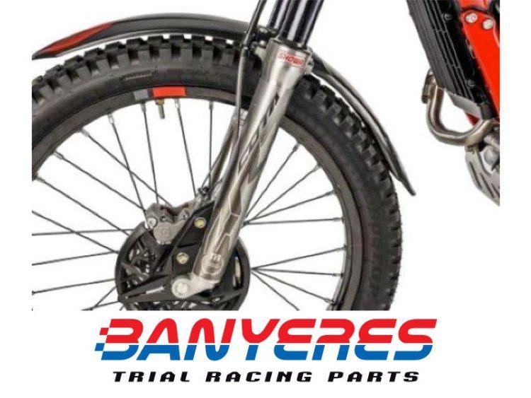 Suspensio davantera trial Showa original 39mm barres color negra.