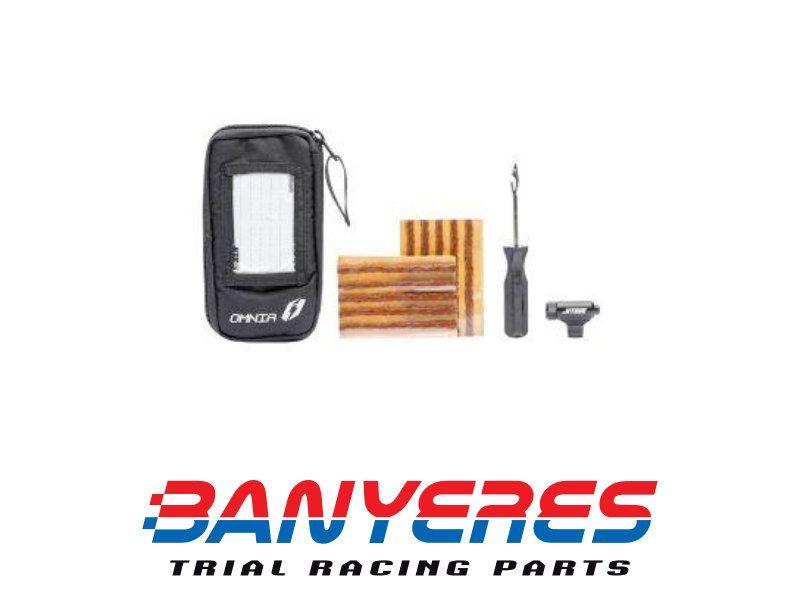 Alomejor Kit Di Riparazione Pneumatici Tubeless Per Auto, Moto, SUV E ATV - Utensili Di Emergenza Con Strisce Adesive E Pinze, In Scatola Portaoggetti