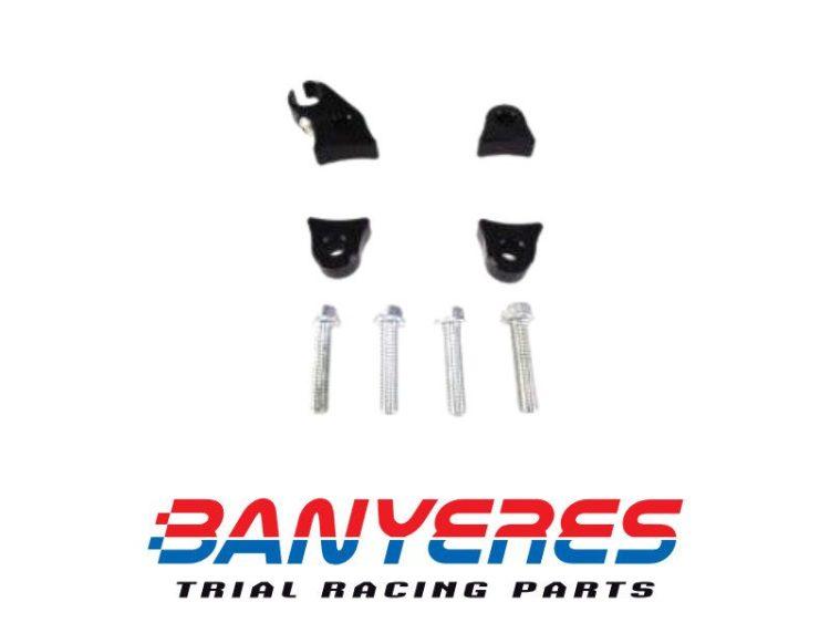 Casquets alces de 10 mm d'alumini mecanitzat per a parafangs davanter universal per a moto de trial