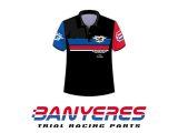 Polo verano JbanyeresParts padoock con cuello cierre cremallera tallas K12 - XS - S - M - L - XL - 2XL - 3XL - 4XL