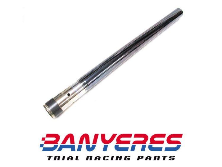 Tubo derecho suspensión R 39mm original Showa trial negro con tratamiento de carbonitruro de titanio