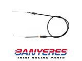 Cable de gas negro con tensor race para carburador Keihin motores 2T