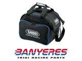 Bossa de viatge original Shoei per a cascos i compartiments per a guants, ulleres, mocadors de coll etc.