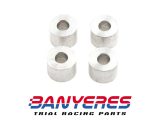 Casquillos aluminio de 10mm 4 unidades para alzar guardabarros delantero para el barro no bloquee rueda delantera