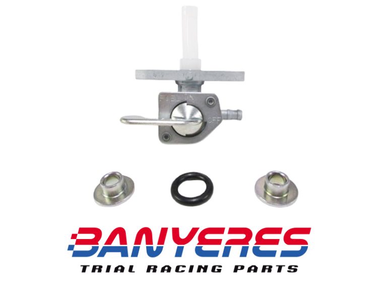 Rubinetto carburante con o-ring e boccole, montaggio serbatoio originale Honda RTL 250S, anni di modello 1985 - 1989