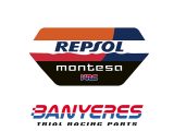Adhesivo para careta plastico ho carbono oficial carreras de Montesa Cota 315R