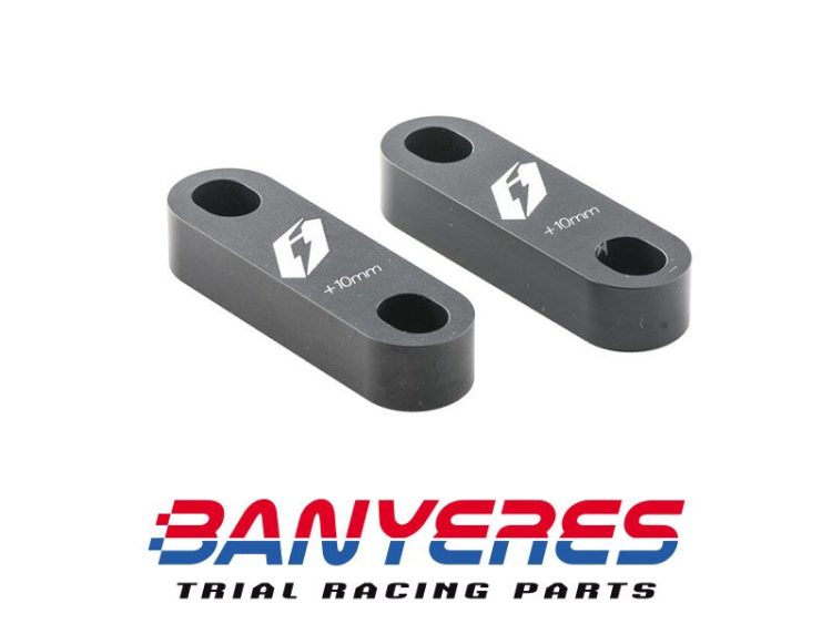 Kit gruixuts elevadores CNC de manillar Jitsie de 10 mm compatible amb manillars de 22,2 mm o 28,6 mm
