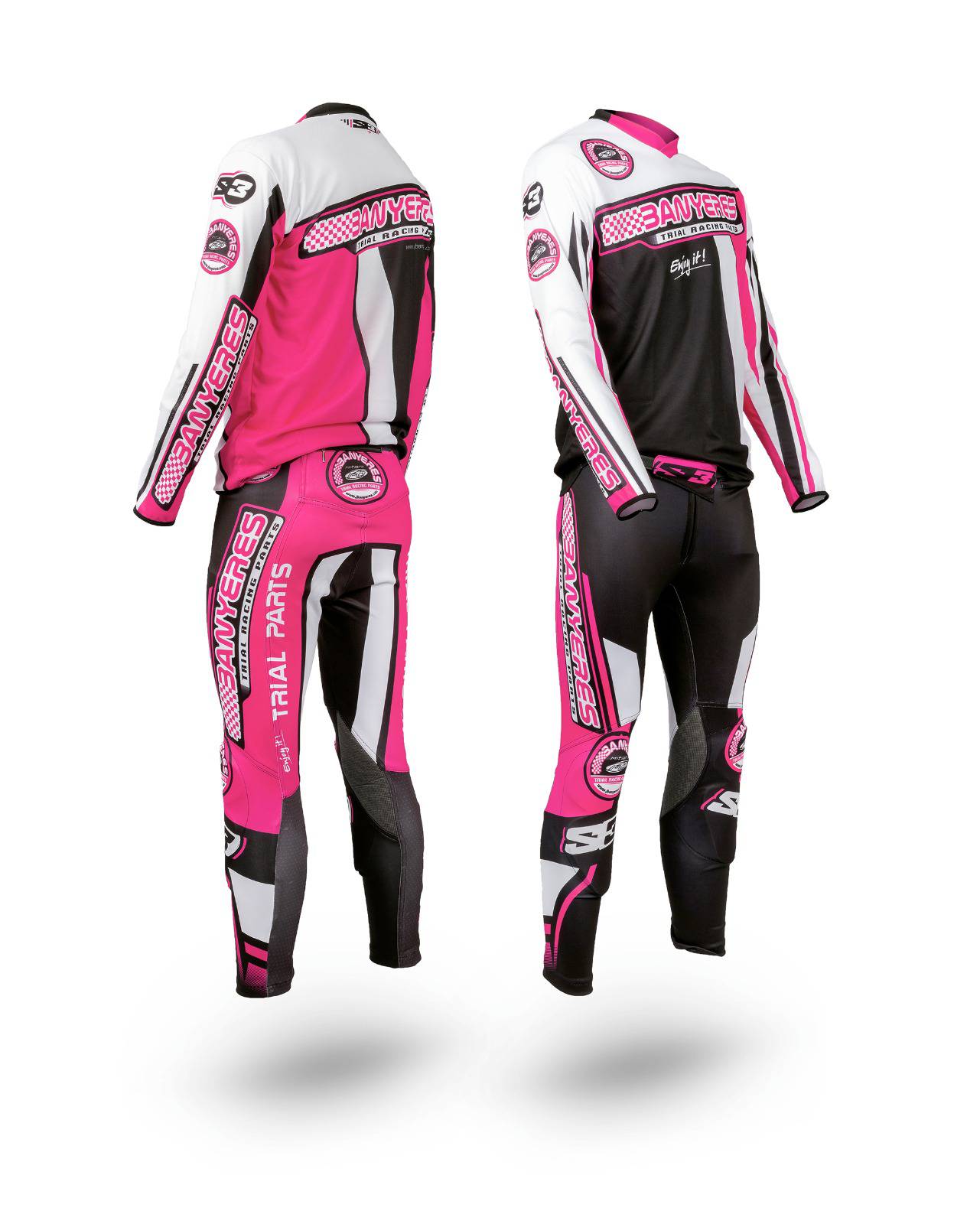 Camiseta manga larga especial trial Jbanyeresparts color rosa - Imagen 9