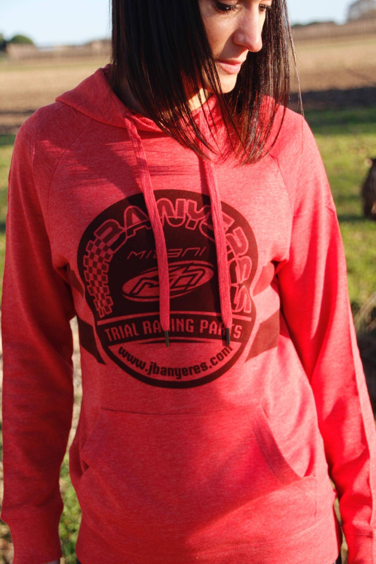 Dessuadora vermella JbanyeresParts talles: XS - S - M - L - XL - XXL - XXXL. - Imatge 5