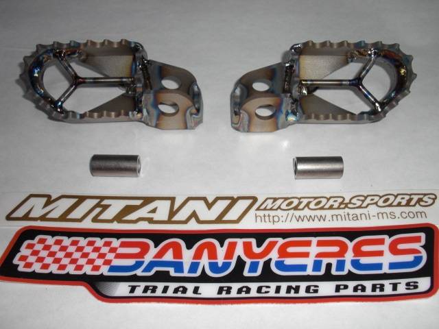 Estriberes titani Mitani especial per model antic de Scorpa motor Yamaha 2Tiempos i 4Tiempos