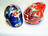 Casco replica Fujigas azul/rojo XS/S/M/L
