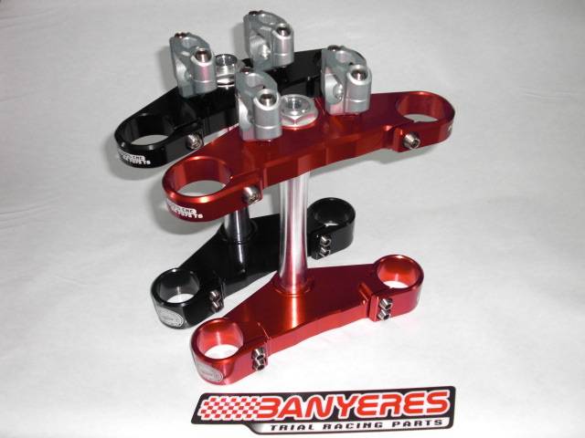 Tijas mecanizadas para Montesa 4RT i Montesa Cota 315R, colores anodizado rojo ho negro. - Imagen 7